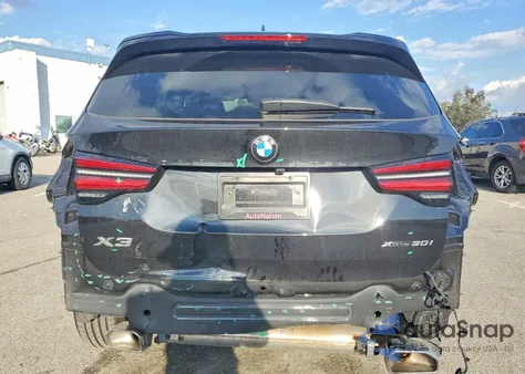 2024 BMW X3 xDrive30I z USA, uszkodzony, nr VIN 5UX53DP09R9U58072